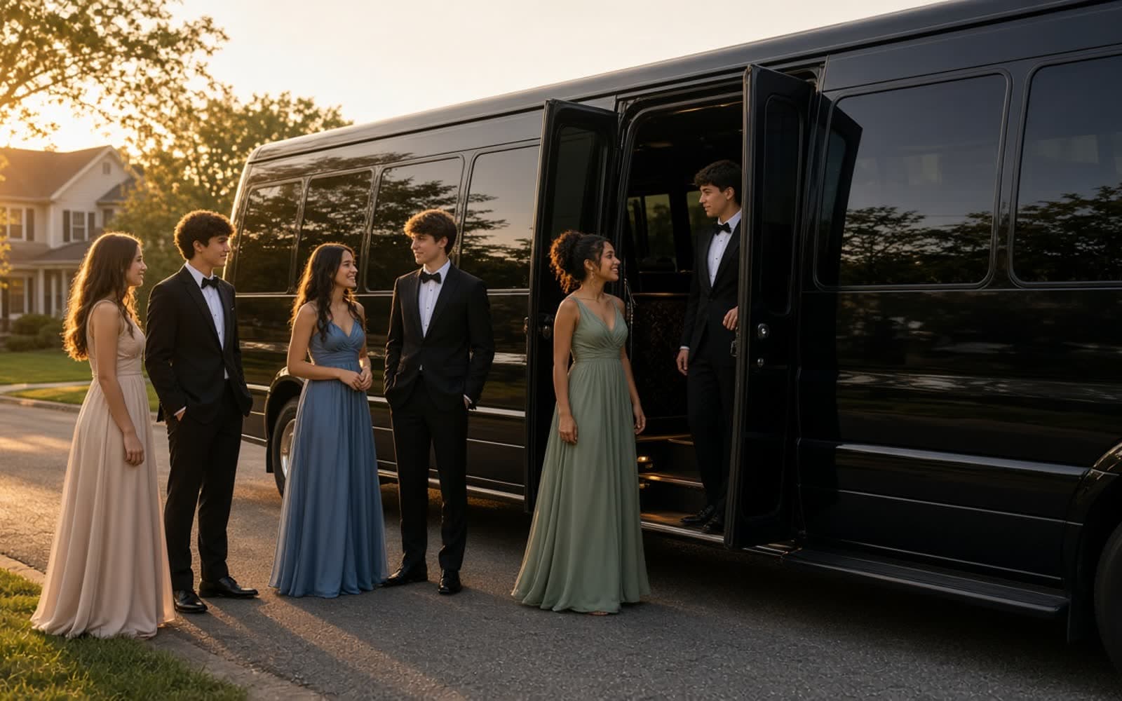 Prom group transportation in Chicago