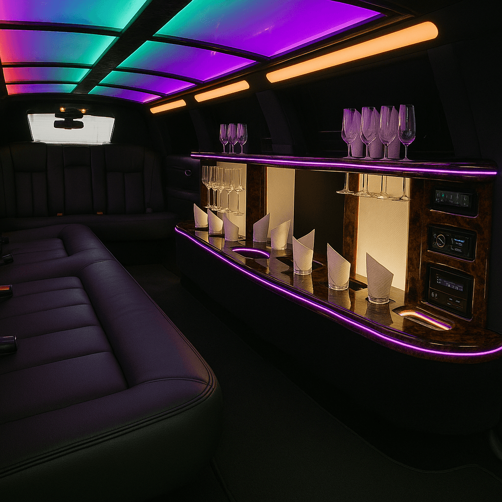 10 Passenger Limo - interior view