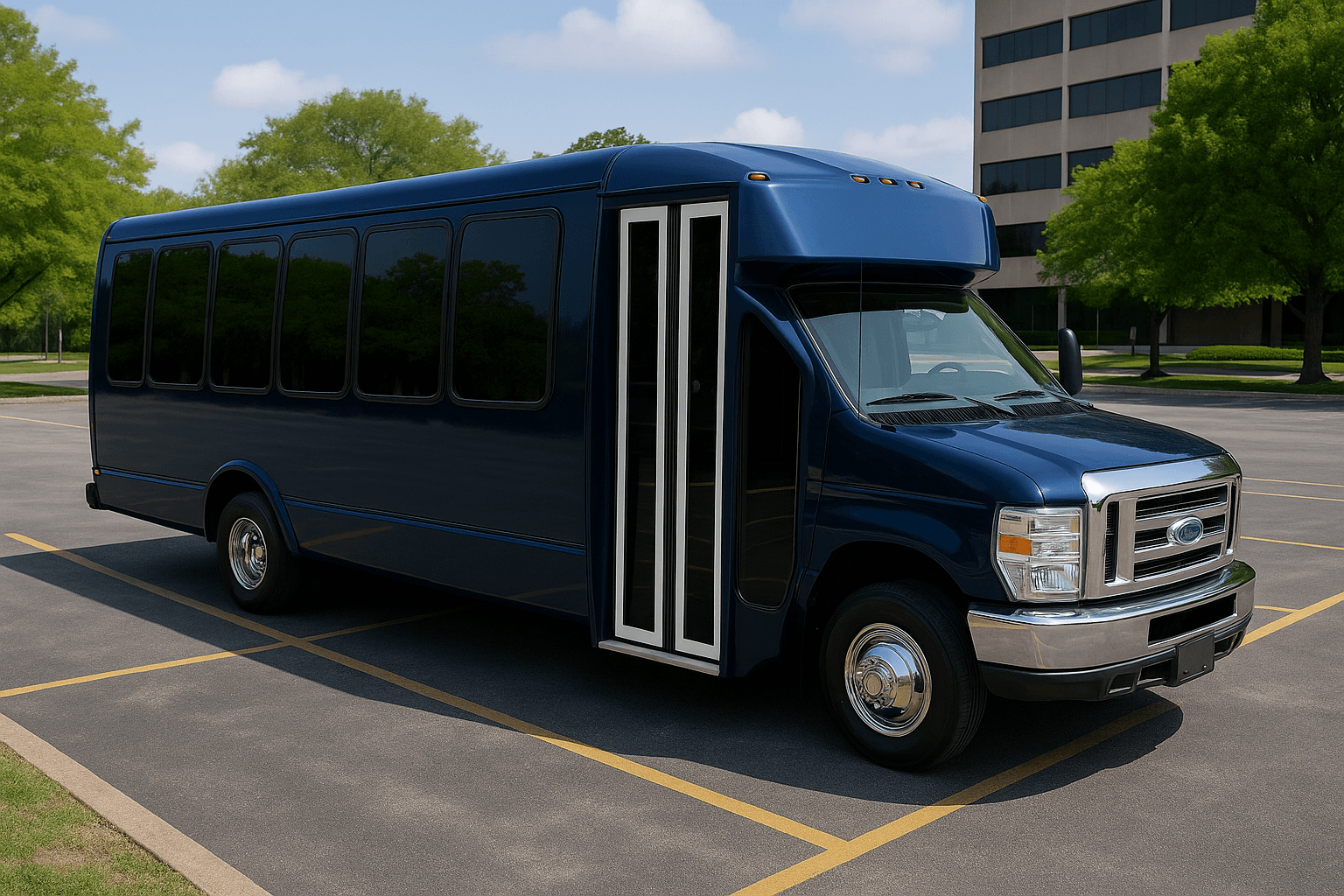 24 Passenger Party Bus - exterior view