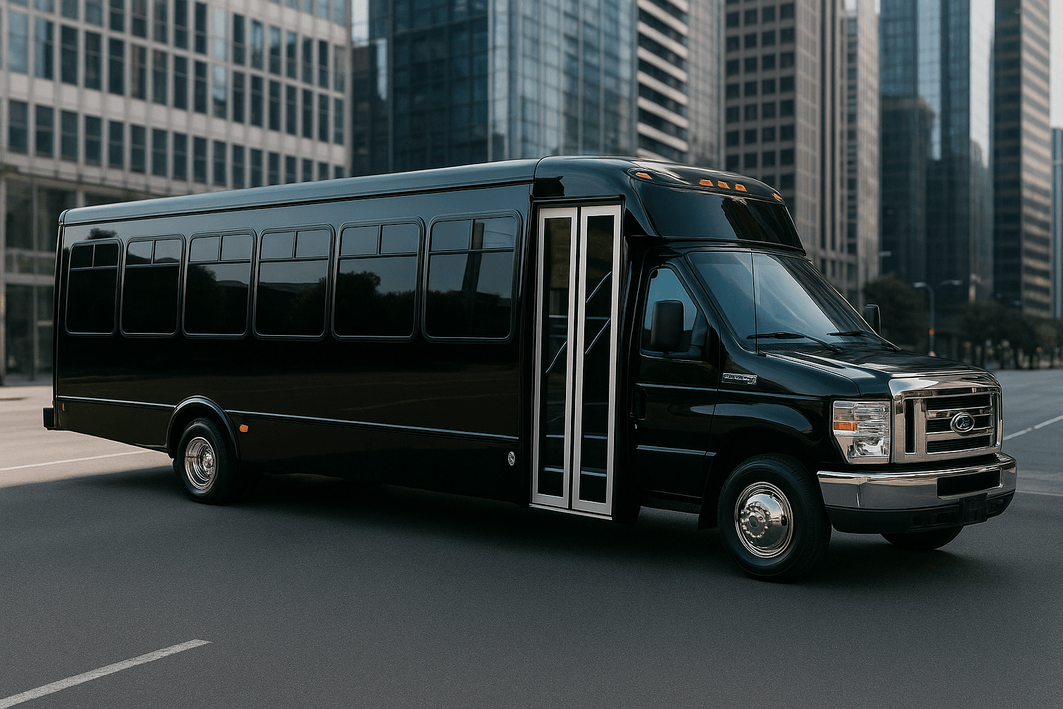 28 Passenger Coach Bus - exterior view
