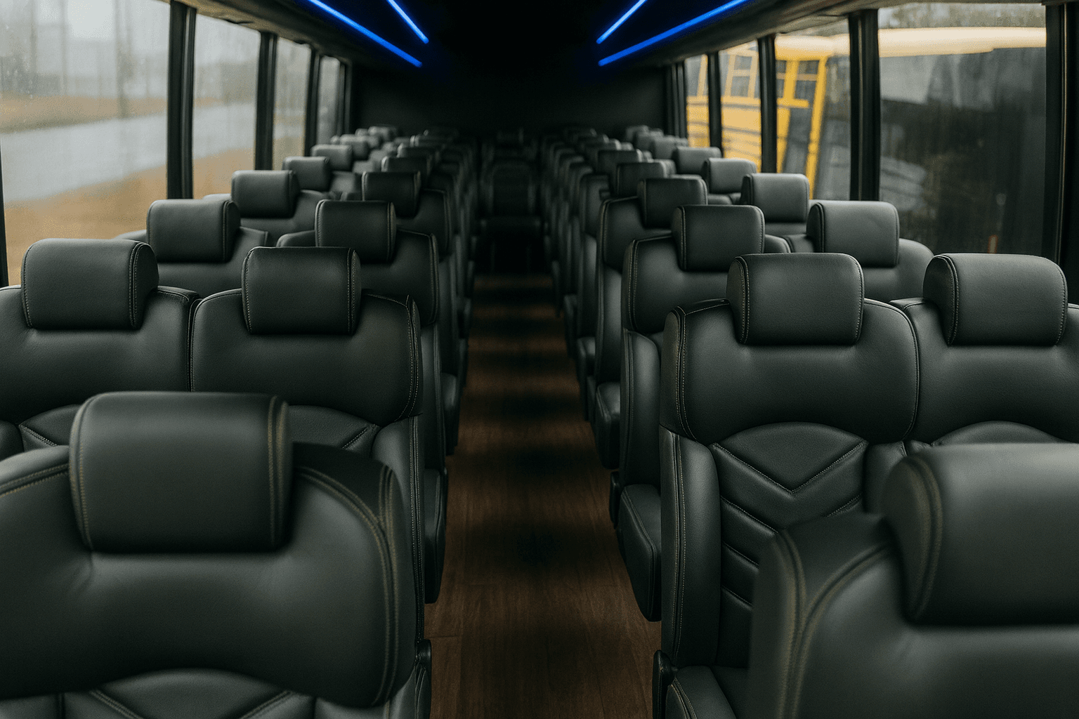 40 Passenger Coach Bus - interior view