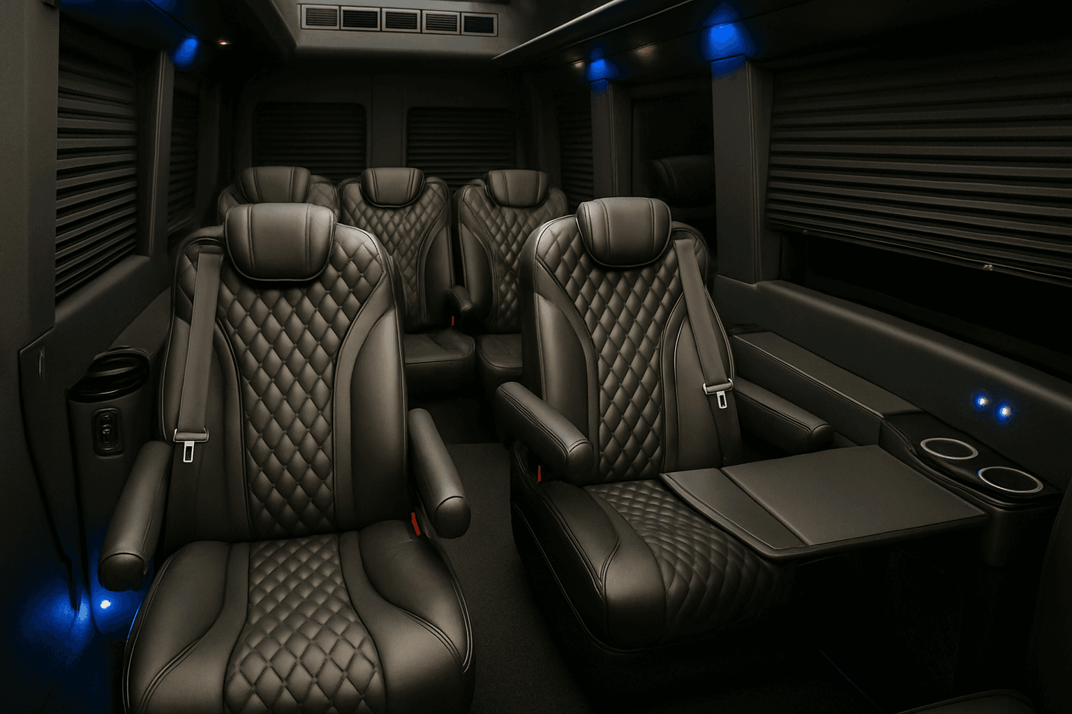 8 Passenger Executive Sprinter - interior view
